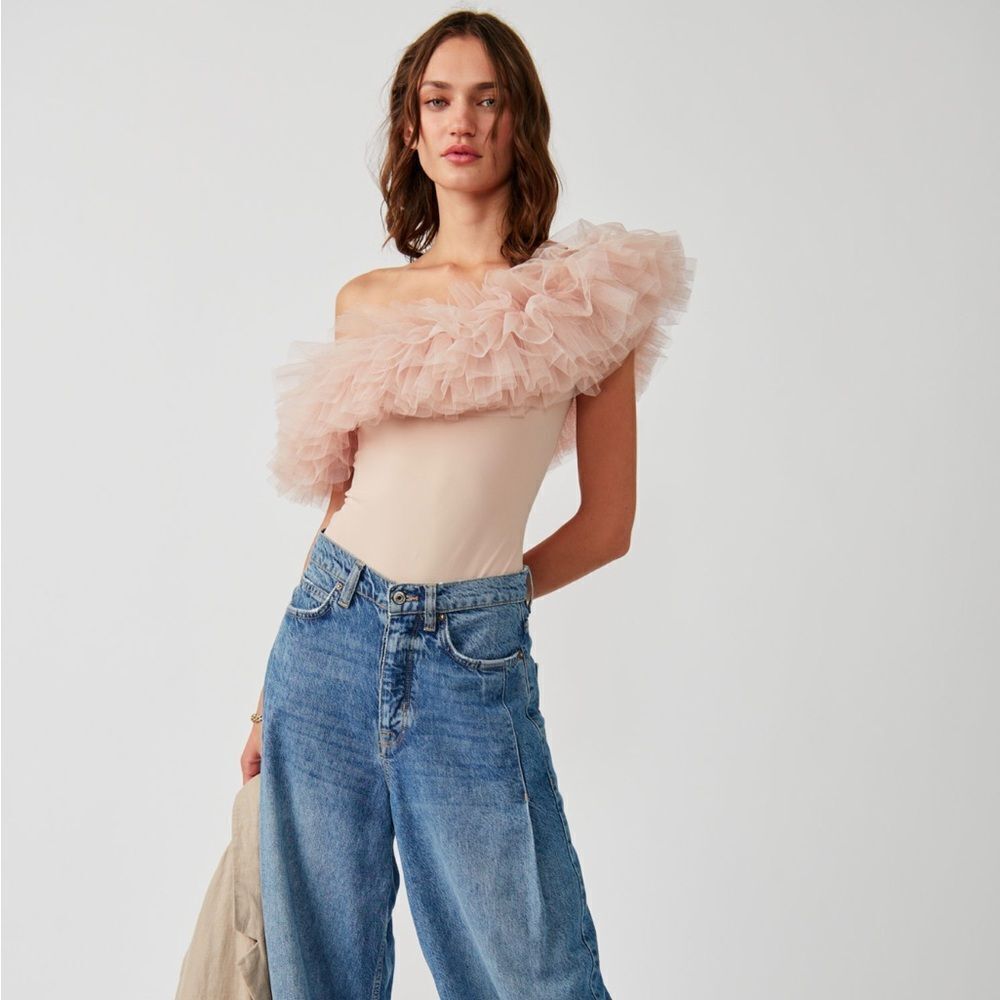 New Free People the Big Love Bodysuit S White - Picture 5 of 8
